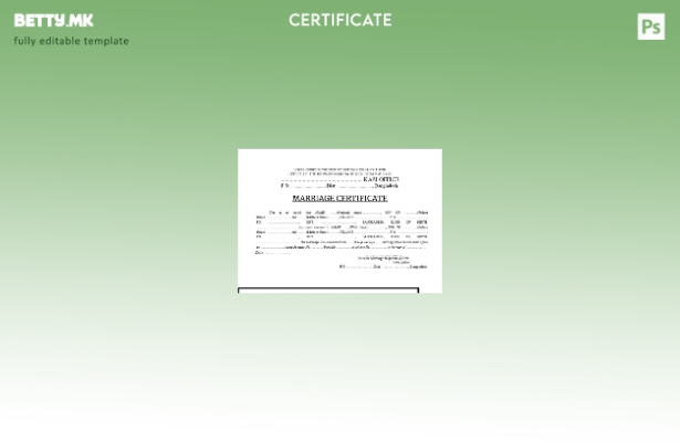 модерен стил Шаблон за Австралија за брак од матичар за муслимански бракови од Б